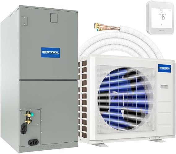 MrCool SEER2 VERSAPRO Central Ducted Split System | 2.5 Ton 17 SEER2 Heat Pump Multiposition R454B 35ft Line Set