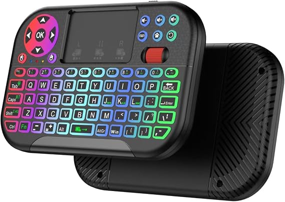 Mini Wireless Keyboard, 2.4G/BT 5.0 Dual-Mode Backlit Portable Keyboard