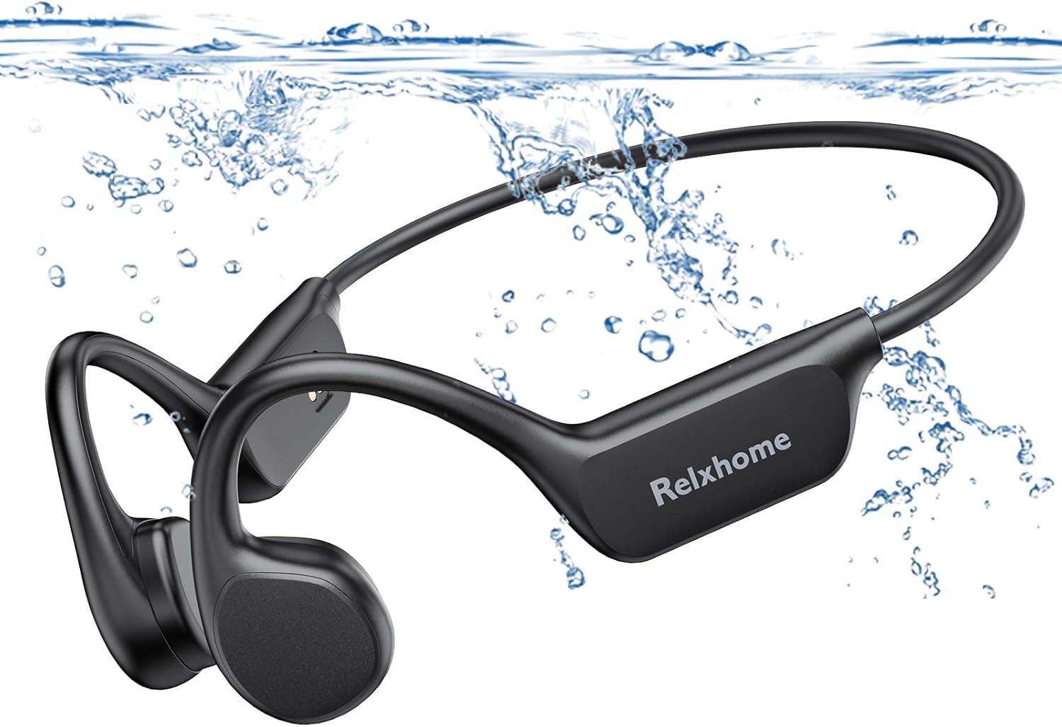 Bone Conduction Headphones, Built-in 32G Memory, IPX8 Waterproof Headphones Swimming, Wireless Bluetooth 5.3 Open Ear Headphones, Underwater MP3 Player for Swimming, Running【10 Hours Playtime】 3