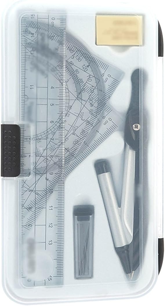 Compass Geometry Tool Compass Professional Drawing Tools Set Multifunctional Compass Learning Special Math Geometry Drawing Math Supplies Drafting Tools Geometry Tool Set (Color : B)