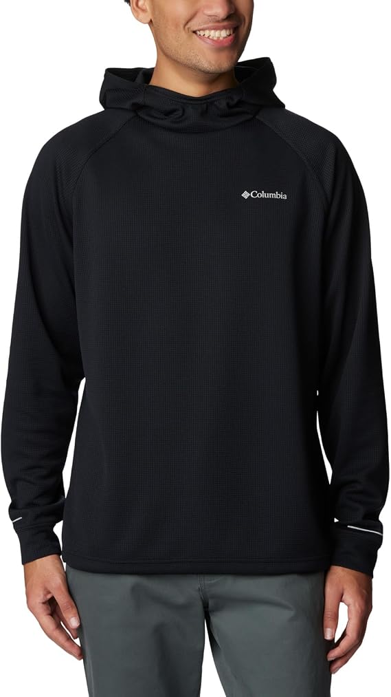 Columbia Men's Black Mesa Waffle Knit Hoodie