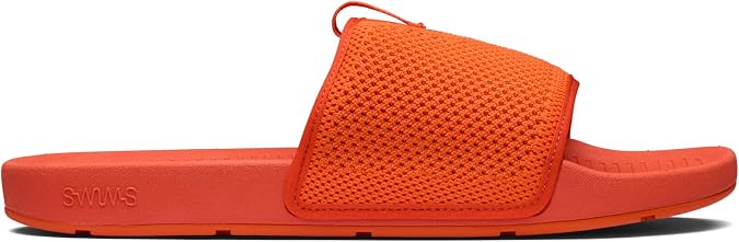 SWIMS Cabana Knit Slide Sandals for Men, Lightweight Breathable Knit Upper, Molded EVA Footbed, Rubber Outsole Traction, Slip-On Open Toe Casual Shower Pool Slide