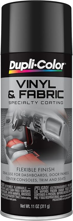 Dupli-Color Vinyl & Fabric Spray, Gloss, Black, 11 oz