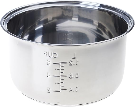 Stainless Steel Rice Cooker Inner Bowl, Nonstick Rice Cooker Replacement Pot Thickened Rices Cookers Liners Insert Bowl for Household Rices Cookers Inner Pot Home Kitchen Use