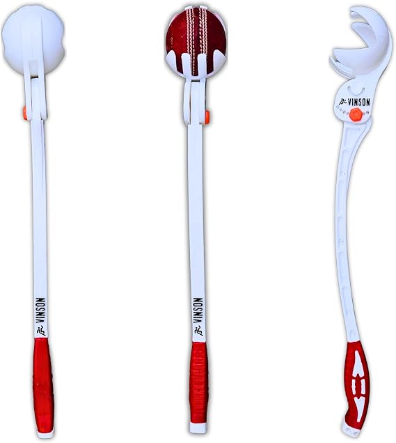 Vinson Cricket Adjustable Side Arm Thrower with Multi-Angle Adjustment Function Upto 9 Different Angles,Height -21", Suitable for Leather, Tennis & Synthetic Balls