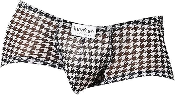 Intymen Men's Sexy Thong Printed Bikini Breathable Soft G-String Sporty Jockstrap Gales Trunk Underwear