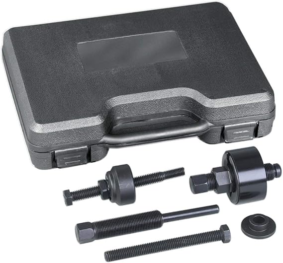 OTC 4530 Power Steering Pump Pulley Service Set - Fits Most Domestic Vehicles with 1-1/8", 1-1/4", 1-5/16" and 1-3/8" Diameter Pulley Hubs; Includes Storage Case