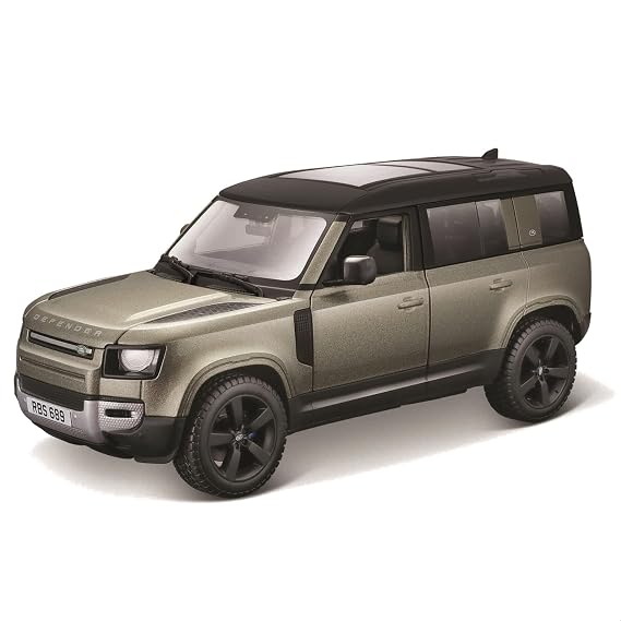 Bburago Random Assortment Land Rover Defender 110 (2022) 1:24 Scale, Diecast Replica with Opening Doors, Random Assortment, Officially Licensed Land Rover