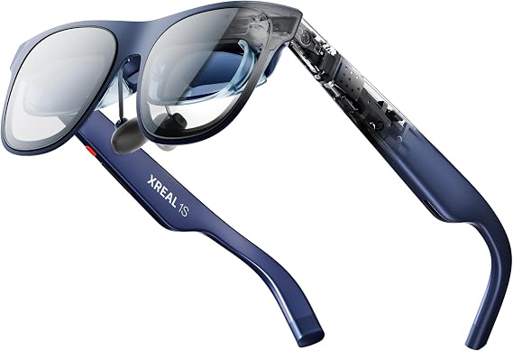 XREAL 1S AR Glasses, 500" Virtual Screen, Powered by X1 Chip, Native 3DoF