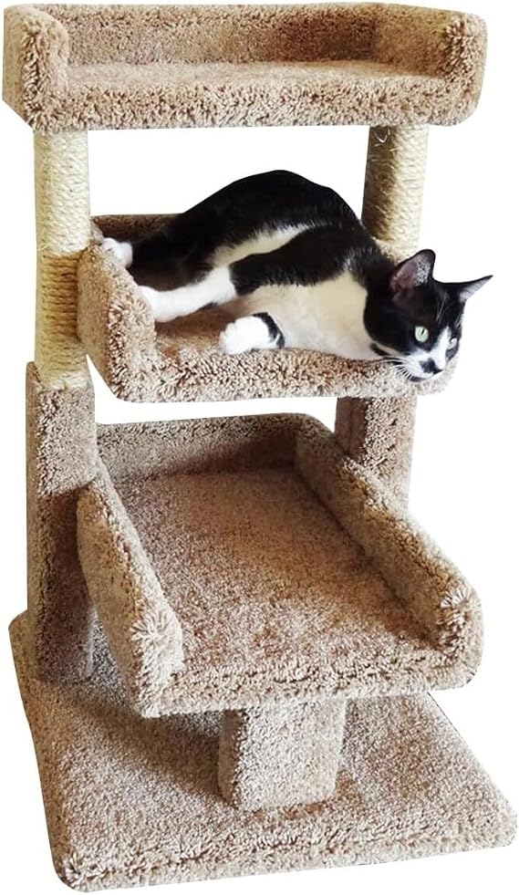 Reaowazo Brown Large Kitty Cat Tree Perch