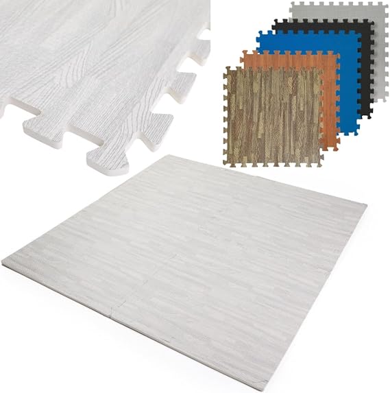 NORTHERN Large EVA Gym Floor Mats 60cm x 60cm - Interlocking Foam Tiles for Home Gym, Exercise Equipment & Floor Protection