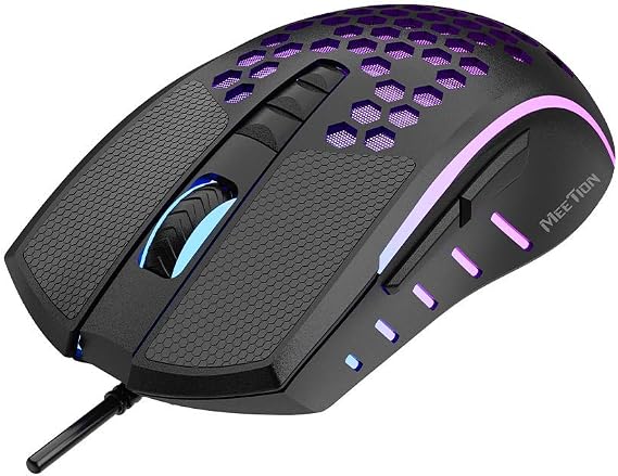 Meetion | GM015 | Black | Gaming Mouse | Ergonomic Design | 6400 DPI