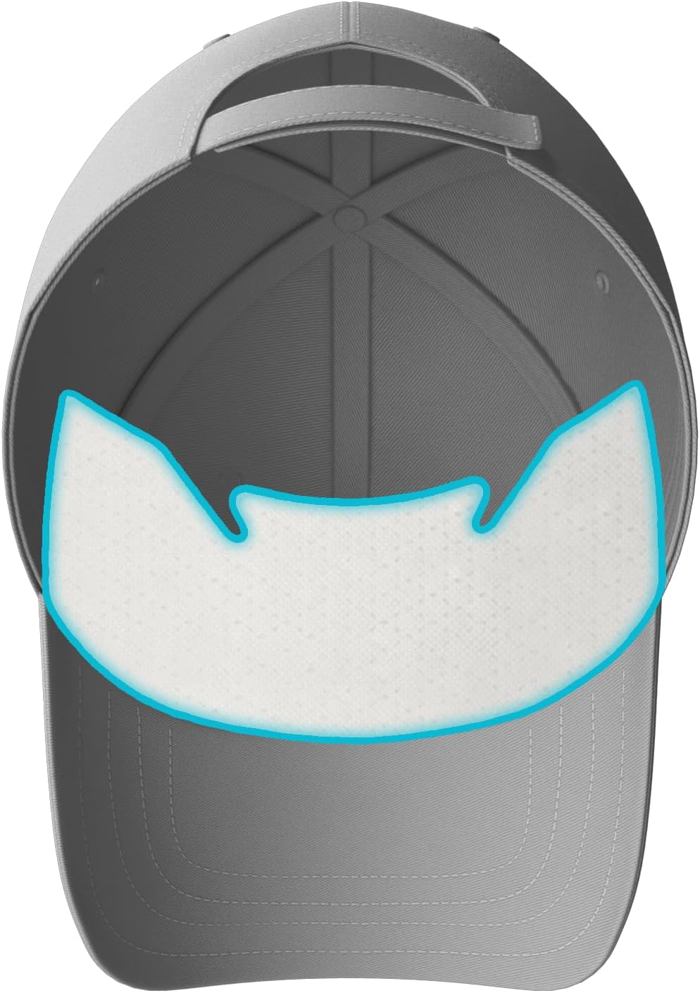 Youth Hat & Cap Sweat Guard White Liner for Boys, Girls & Kids Band | Made in The USA - 3 | 6 | 12 | 25 Pack