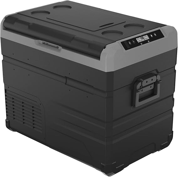 Alpicool TW45 Portable Refrigerator Dual Temperature Control 48 Quart(45 Liter) Compact Fridge Mini Freezer for Travel,Camping,Fishing, Outdoor -12/24V DC