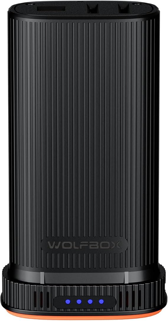 WOLFBOX MF200 22.2Wh 7.4V Rechargeable Li-ion Battery Pack Removable Backup Power for Compressed Air Duster (Battery Only, No Charger)