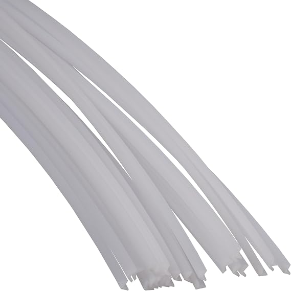 Polyvance Polypropylene Plastic Welding Rod, Corner Rod, 30 Ft., Natural - Made in USA