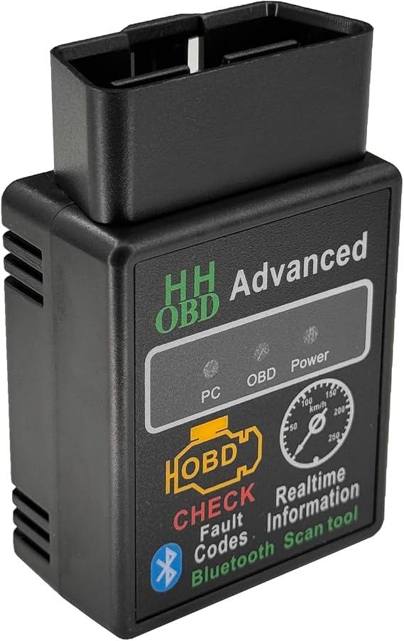 Bluetooth OBD2 Diagnostic Tool, OBD2 Scanner for Car, Wireless ELM327 V2.1 Code Reader, Reset & Clear Engine Fault Code Scanner with Exclusive App, Universal for iOS Android Windows (Black)