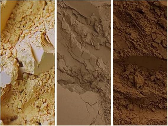 Mineral Pigment Packs - 3x150ml EA (EARTH TONE collection: Light Yellow Ochre - Natural Umber CPR- Burnt Umber)