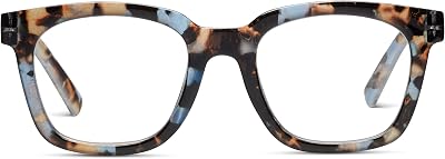 Peepers by PeeperSpecs Womens to The Max Square Blue Light Blocking Reading Glasses