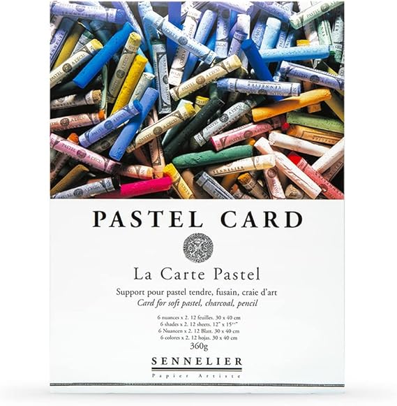 LaCarte Pastel Card Block- Twelve 12x15-3/4 Inch Sheets