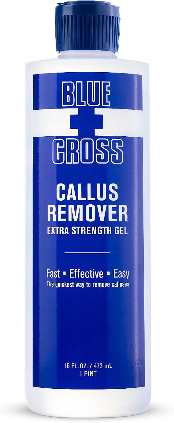 Blue Cross Callus Remover Gel for Feet or Heel, File, Shaver, Extra, 16oz