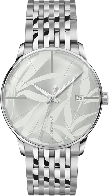 JUNGHANS Meister Automatic 39MM Watch - Bamboo Leaf Pattern Dial