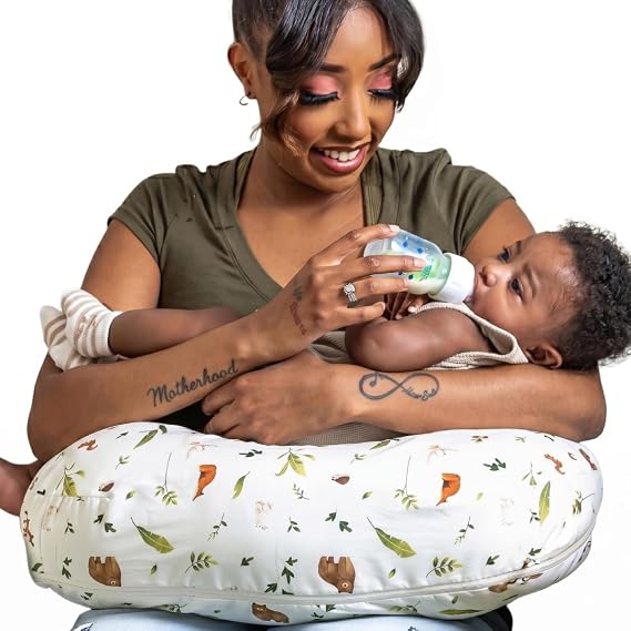 Boppy Nursing Pillow, Safe Ergonomic Breastfeeding & Baby Feeding Support