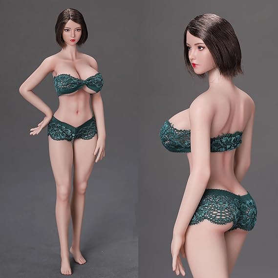 1/6 Scale Figure, Female, Ultra Flexible, Seamless, Bare Skin, Silicone Fingers + Makeup, 28XL, Connectable HT, YMTOYS, i8Toys Head Finger Wire, Mechanical Skeleton + Real Makeup, Normal White DD White Skin, Close to White Skin, i8toys