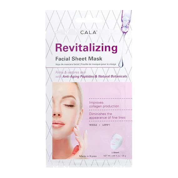 Cala Revitalizing facial sheet mask 5 count, 5 Count