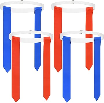 DkOvn Flag Football Set, Flag Football Belts with Flags, Easy Tear Away Belt for Youths, Adult Players of Flag Football