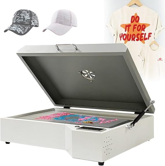 DTF Oven Heater Dryer, 1000W Printer DTF Heat Transfer Equipment, Small Dryer Curing Transfer Film Sheet Drawer, 0-300℃/0-999s, Uniform Heating, for A3+/A3/A4 Film