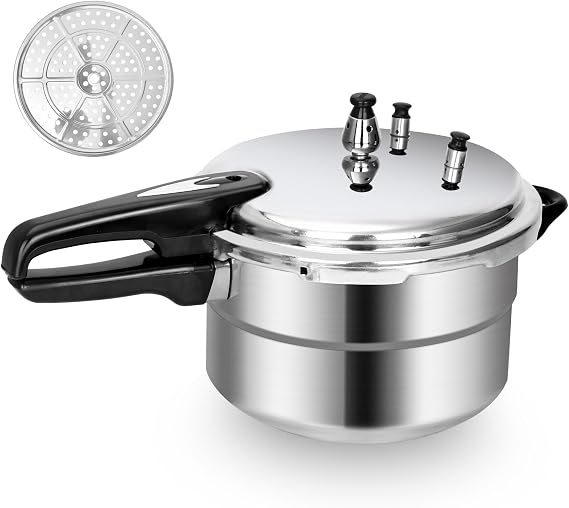 Fulgutonit 5.3 Quart Pressure Cooker, 10 Psi Pressure Canner