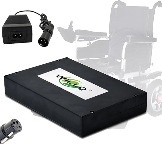 24 Volts Electric Wheelchair Battery 24V 10Ah 12Ah Lithium Battery Pack for Mobility Scooter Motor Within 288Wh