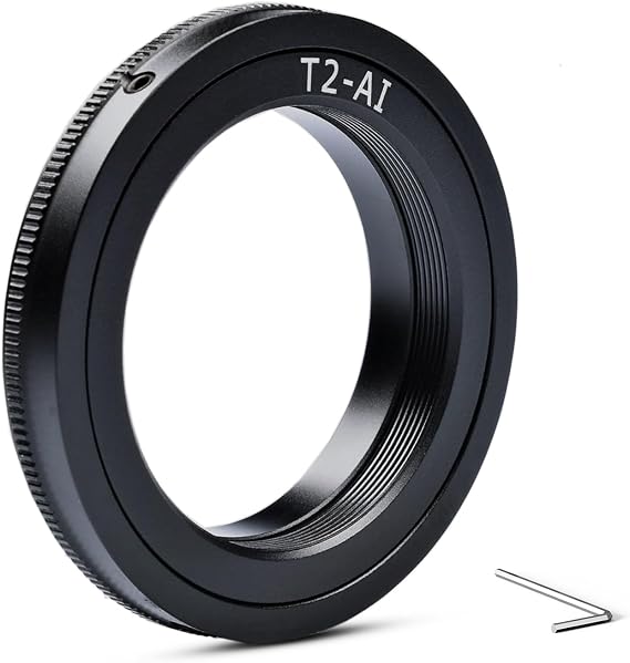 Lightdow T/T2 Mount Lens Adapter Ring for Nikon D5500 D3300 D3200 D5300 D3400 D7200 D750 D3500 D7500 D500 D600 D610 D700 D800 D810 D850 D3100 D5100 D5200 D5600 D7000 D7100