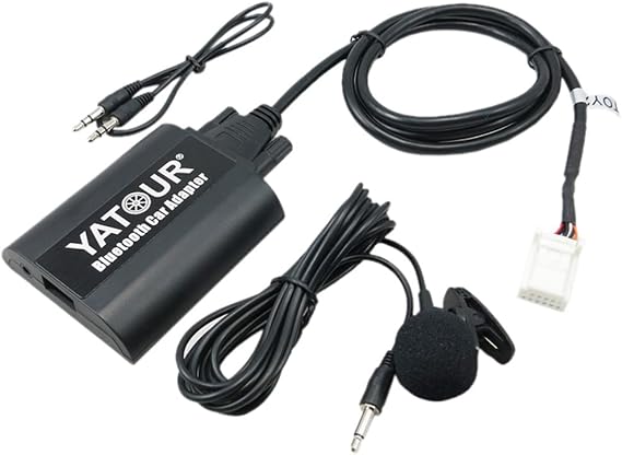 Yatour Bluetooth Car Adapter Music CD Changer 6+6PIN CDC Connector for Toyota/Lexus