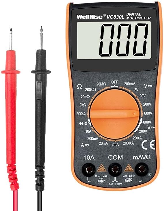 WellHise VC830L Ölçü Aleti Multimetre Avometre Büyük Ekran VC A+ Series
