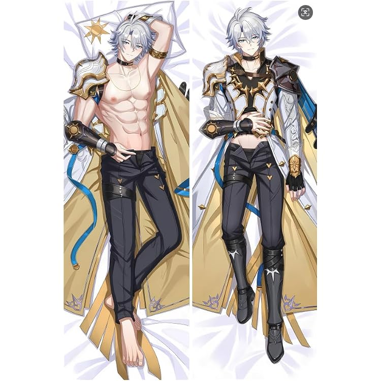 Phainon Cosplay Dakimakura Hugging Body Pillow Case, Anime Phainon Otaku Pillowcover 2-Side HD Pillowcase Cover 59 x 20 Inch Model A