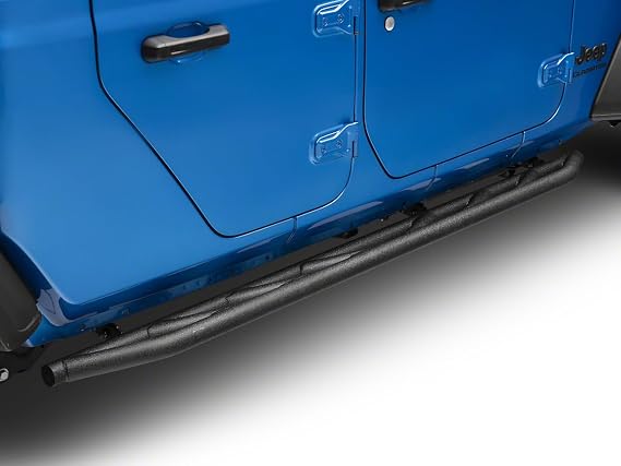 Barricade Rock Sliders; Textured Black Compatible with 20-24 Jeep Gladiator JT
