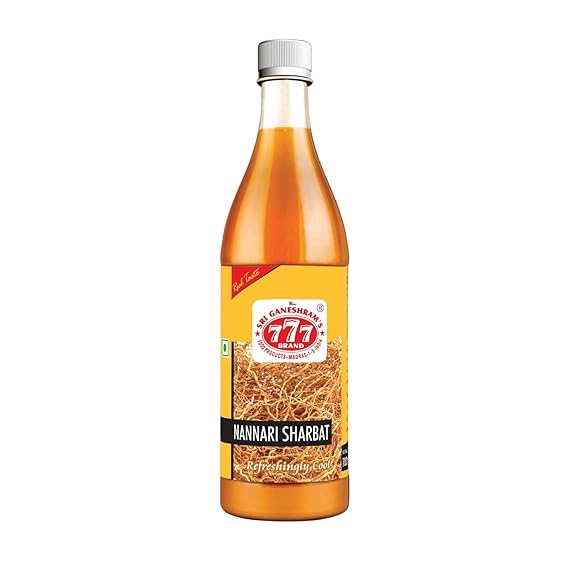 777 Nannari Sharbat 700ml (Pack of 3) | Herbal Summer Drink | Natural Coolant
