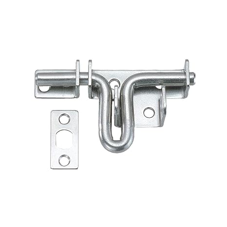 Stainless Steel 304 Gate Latch, Satin Finish, Padlockable, 3 47/64" Length (Pack of 1)