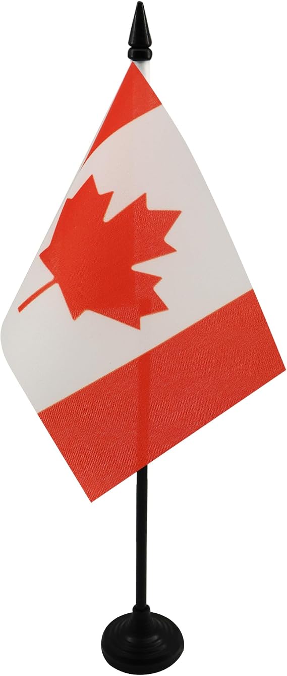 AZ FLAG Canada Table Flag 15x10 cm 100D Polyester Plastic Base