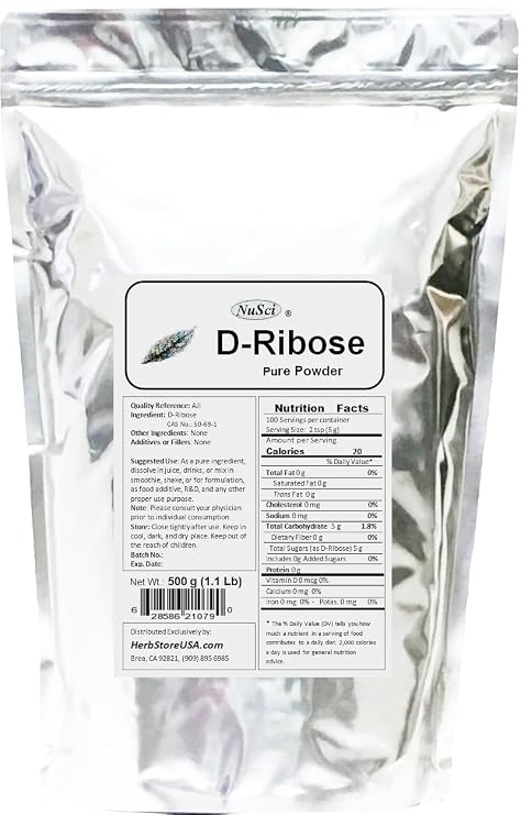 D-Ribose Pure Powder AJI92 Quality Standard (500 grams (1.1 lb))