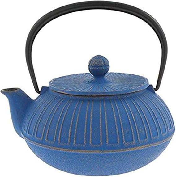 Iwachu 480-878 Japanese Iron Tetsubin Teapot, Azure