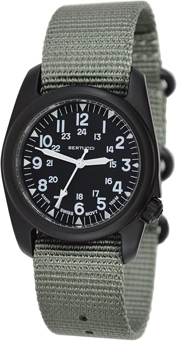 BERTUCCI A-2S Vintage Watch | Black Dial