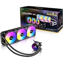 Antec Luna 360 ARGB Sıvı CPU Soğutucu, 360mm Radyatör, 3x120mm PWM ARGB Fan, Infinity Mirror Pompa Başlığı, Intel LGA1851/1700/1200/115X/20XX ve AMD AM5/AM4/AM3 Uyumlu, Siyah