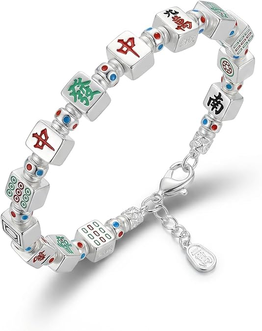Mahjong Bracelet, Elegant Mahjong Jewelry for Women, Perfect Mahjong Gifts for Women, Stylish and Unique Bracelet for Mahjong Lovers