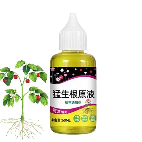 Root Booster for Plants Root Enhancer for Plants 60ml | High Concentrate Liquid Enhancer Solution for Indoor Outdoor Farm Trees Flowers Fruits Lawns