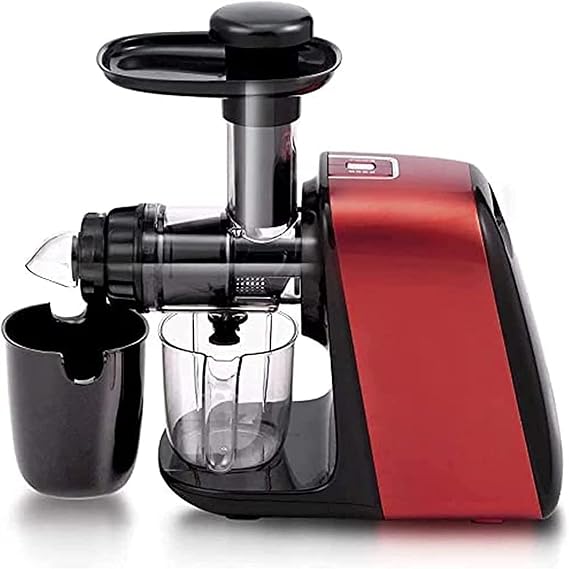 Juicer Machines, Slow Masticating Juicer for Vegetable and Fruit, Cold Press Juicer Extractor Easy to Clean with Total Pulp Control, Quiet Motor, Reverse Function, Brush and Re(