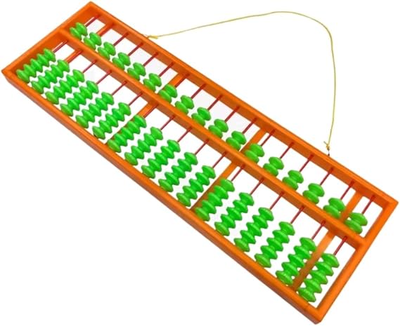 Math Abacus 17 Digit Standard Hanging Abacus Chinese Calculator Counting Tool Mathematics Beginners Teacher Abacus Arithmetic Counting Tool