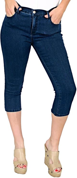 TrueSlim Women's Denim Basic Capri